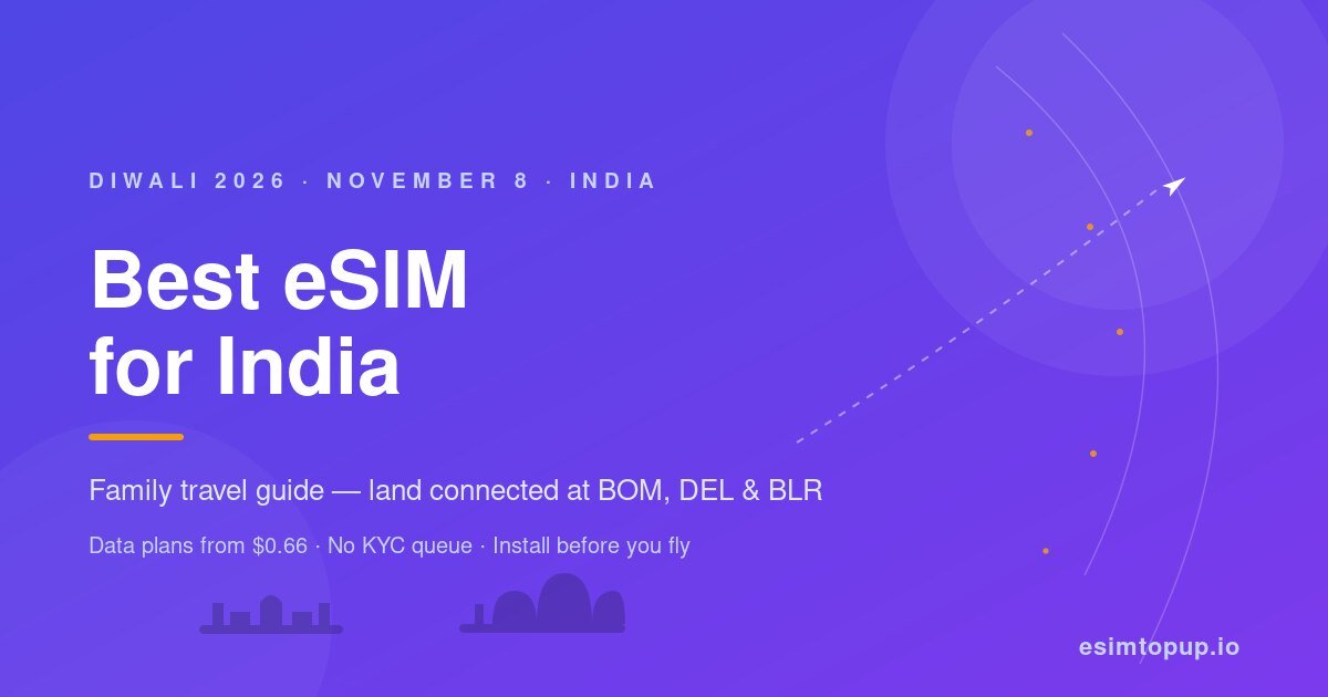 Best eSIM for India: Diwali 2026 Family Travel Guide
